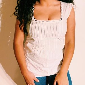 LOFT Tops - White Vintage Blouse LOFT Tops - White Vintage Blouse